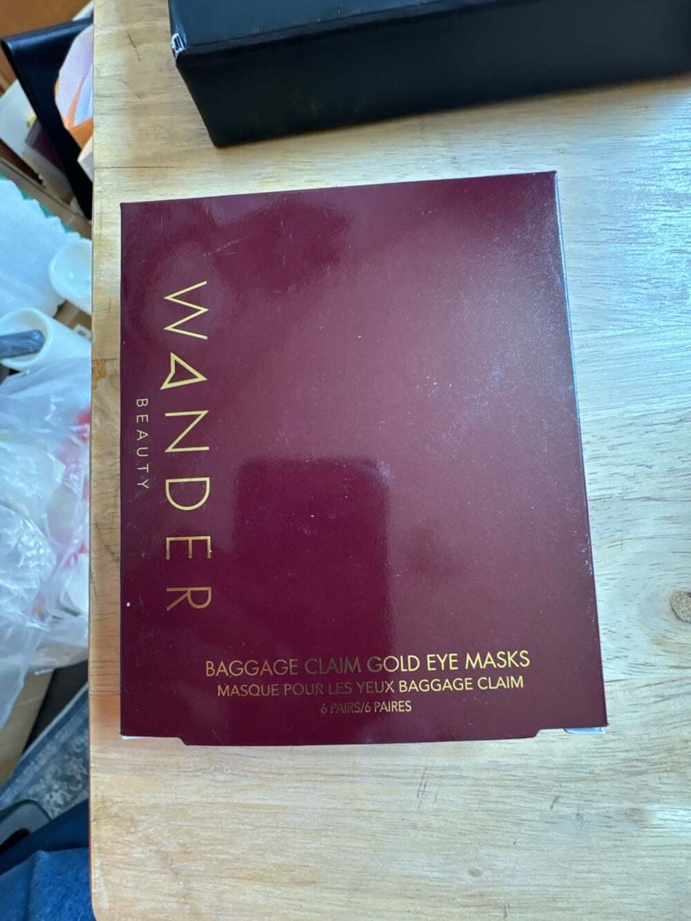 Wander Beauty Baggage Claim Gold Eye Masks 6 Pairs